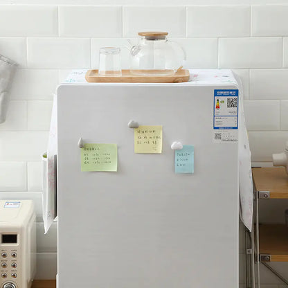 Waterproof PEVA Printed Refrigerator Cover with Pockets