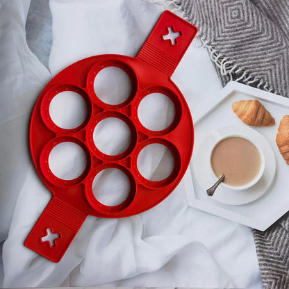 Pancake Maker With 7 Cavity Roundd