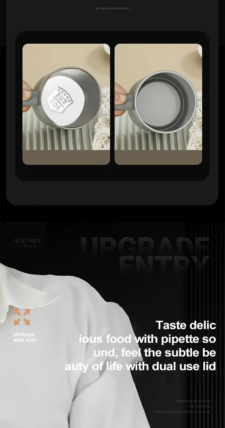 Insulated Coffee Mug with Lid - Portable Practical Gift