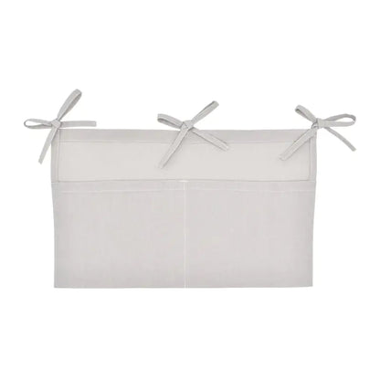 Linen Hanging Storage Bag with Double Compartments