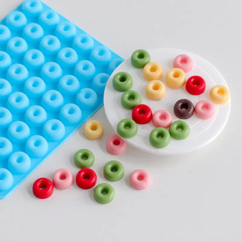 Mini DIY 48-Hole Silicone Donut Mold