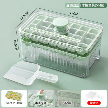 Food-Grade Ice Cube Maker with Press Design for Home