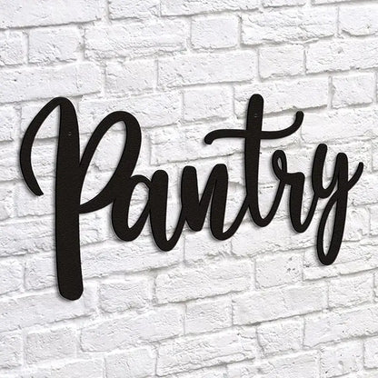 Metal Pantry Sign for Home Kitchen and Restaurant Decor