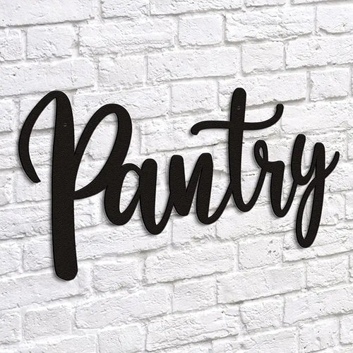 Metal Pantry Sign for Home Kitchen and Restaurant Decor
