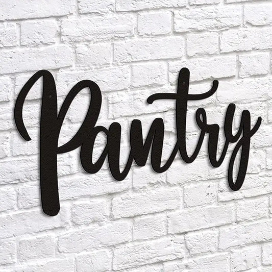 Metal Pantry Sign for Home Kitchen and Restaurant Decor