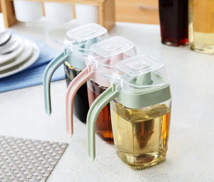 Kitchen Utensils and Glass Spice Bottle Set
