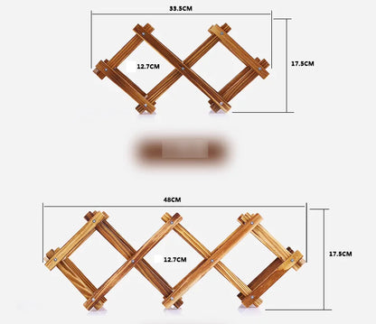Folding Wine Rack for Red Wine and Grapes