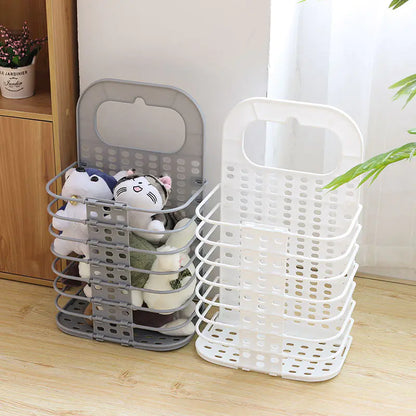 Foldable Laundry Basket for Home Storage (Bathroom Use)