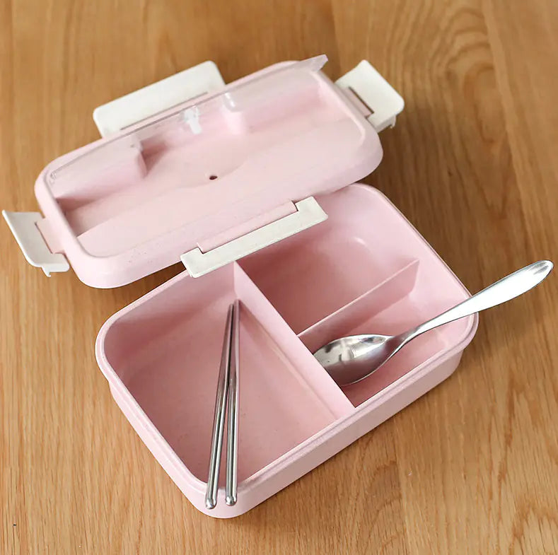 Microwave Lunch Box Set with Dividers and Lid