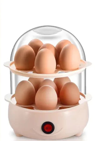 Double Layer Egg Cooker and Steamer for Breakfast