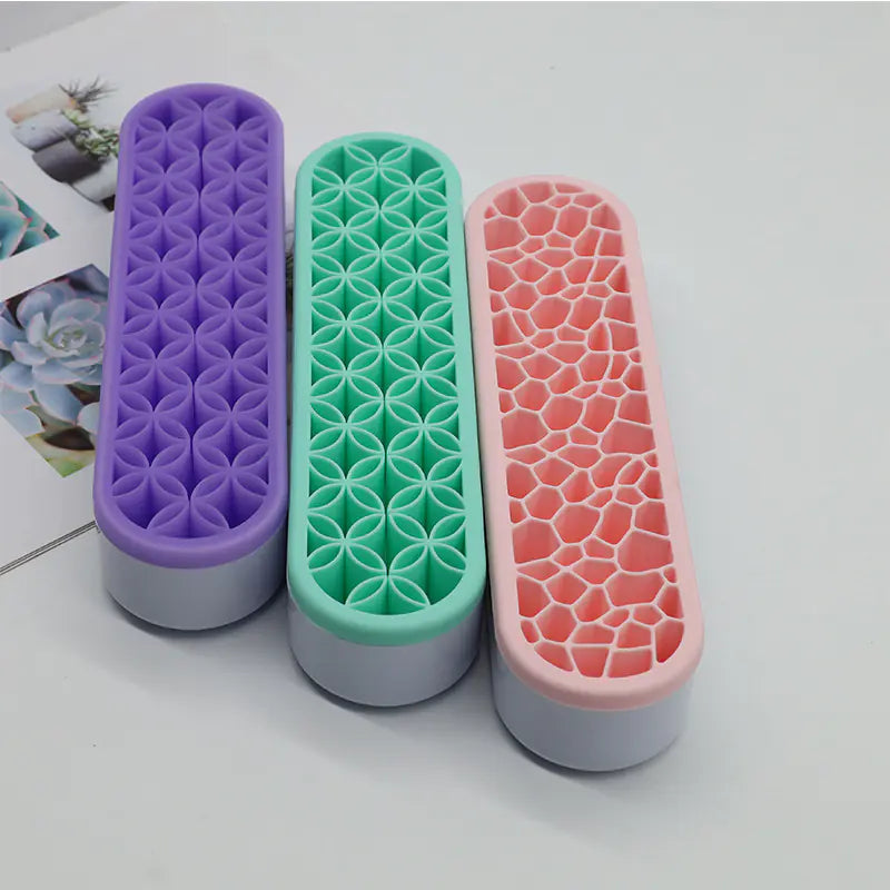 Silicone Brush Holder and Makeup Brush Organizer