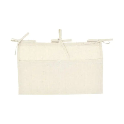 Linen Hanging Storage Bag with Double Compartments