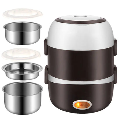 Multi-Function Electric Lunch Box and Mini Rice Cooker