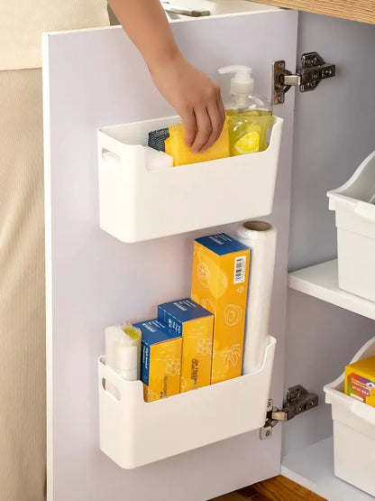 Wall-Mounted Kitchen Storage Box for Plastic Wrap