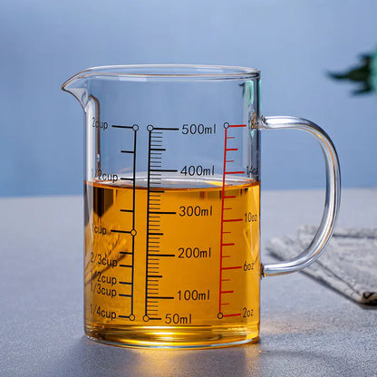 Wholesale Glass Measuring Cup with Lid and Handle