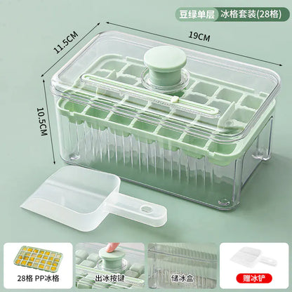 Food-Grade Ice Cube Maker with Press Design for Home