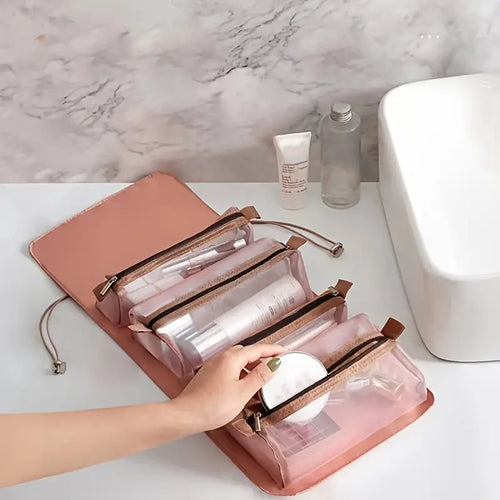 Large Capacity Portable 4-in-1 Travel Cosmetic Bag