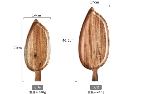 Japanese Wooden Tray for Pizza, Steak, and Snacks