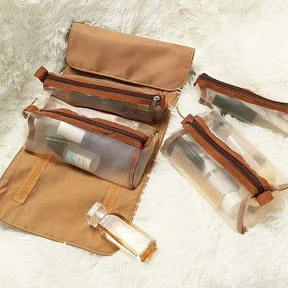 Large Capacity Portable 4-in-1 Travel Cosmetic Bag
