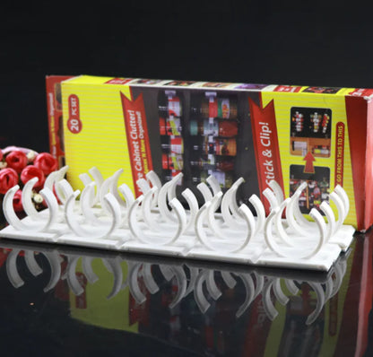 Clip N Store Spice Bottle Organizer and Kitchen Rack