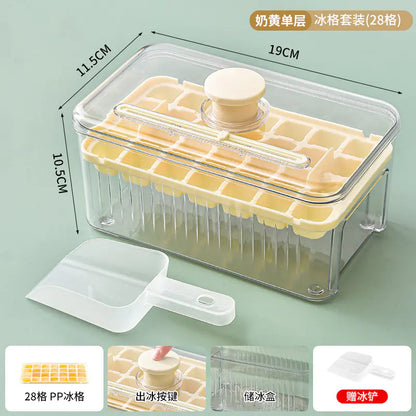 Food-Grade Ice Cube Maker with Press Design for Home