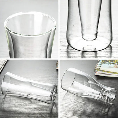 Creative Double Wall Borosilicate Cocktail Glass Set