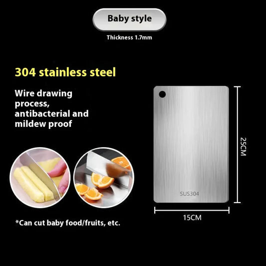 Double-Sided Stainless Steel Cutting Board