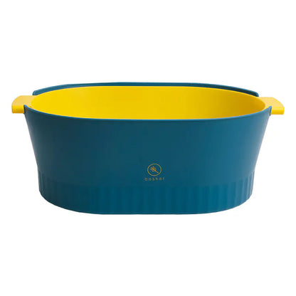 Large Double-Layer Plastic Drain Basket for Kitchen