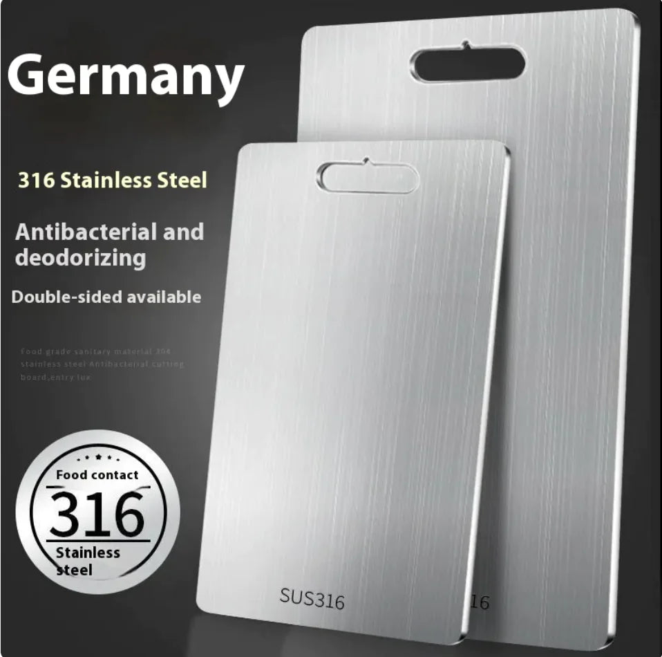 Double-Sided Stainless Steel Cutting Board