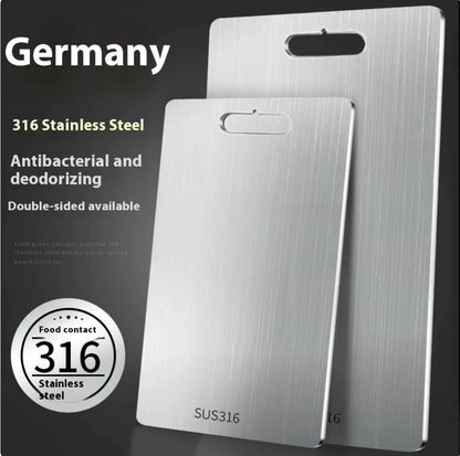 Double-Sided Stainless Steel Cutting Board