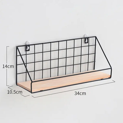 Iron Wall Shelf Organizer for Kitchen and Bathroom Tools