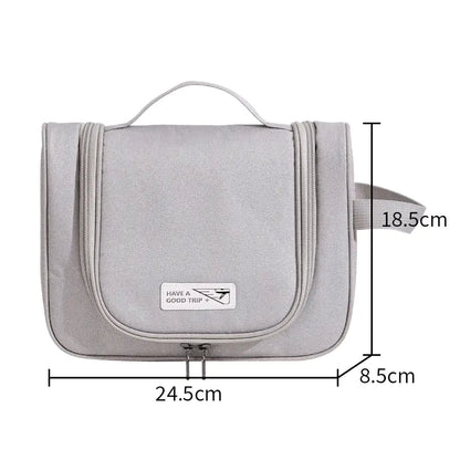 "New Travel Toiletry Bag with Large Capacity & Hook"
