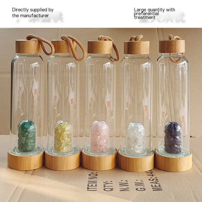 Rose Gold Crystal Energy Cup with Custom Logo Option